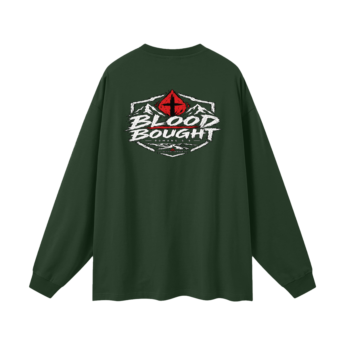 BLOOD BOUGHT - ROMANS 5:9 - Long Sleeve T-Shirt