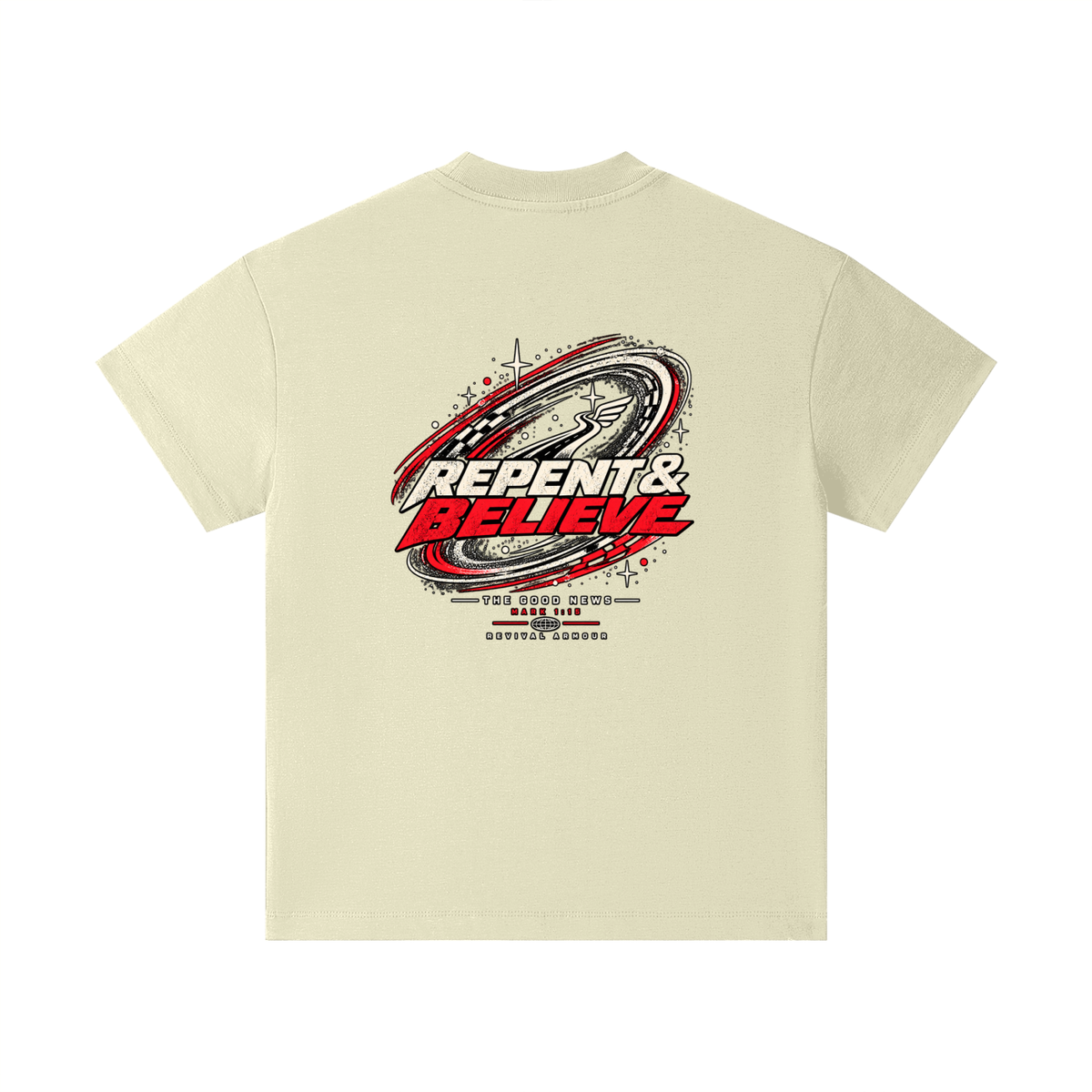 JESUS CHRIST DIED FOR OUR SINS THAT'S THE GOOD NEWS ACCORDING TO 1 CORINTHIANS 15:1-4 REPENT & BELIEVE THE GOOD NEWS - MARK 1:15 - REVIVAL ARMOUR Kids T-Shirt