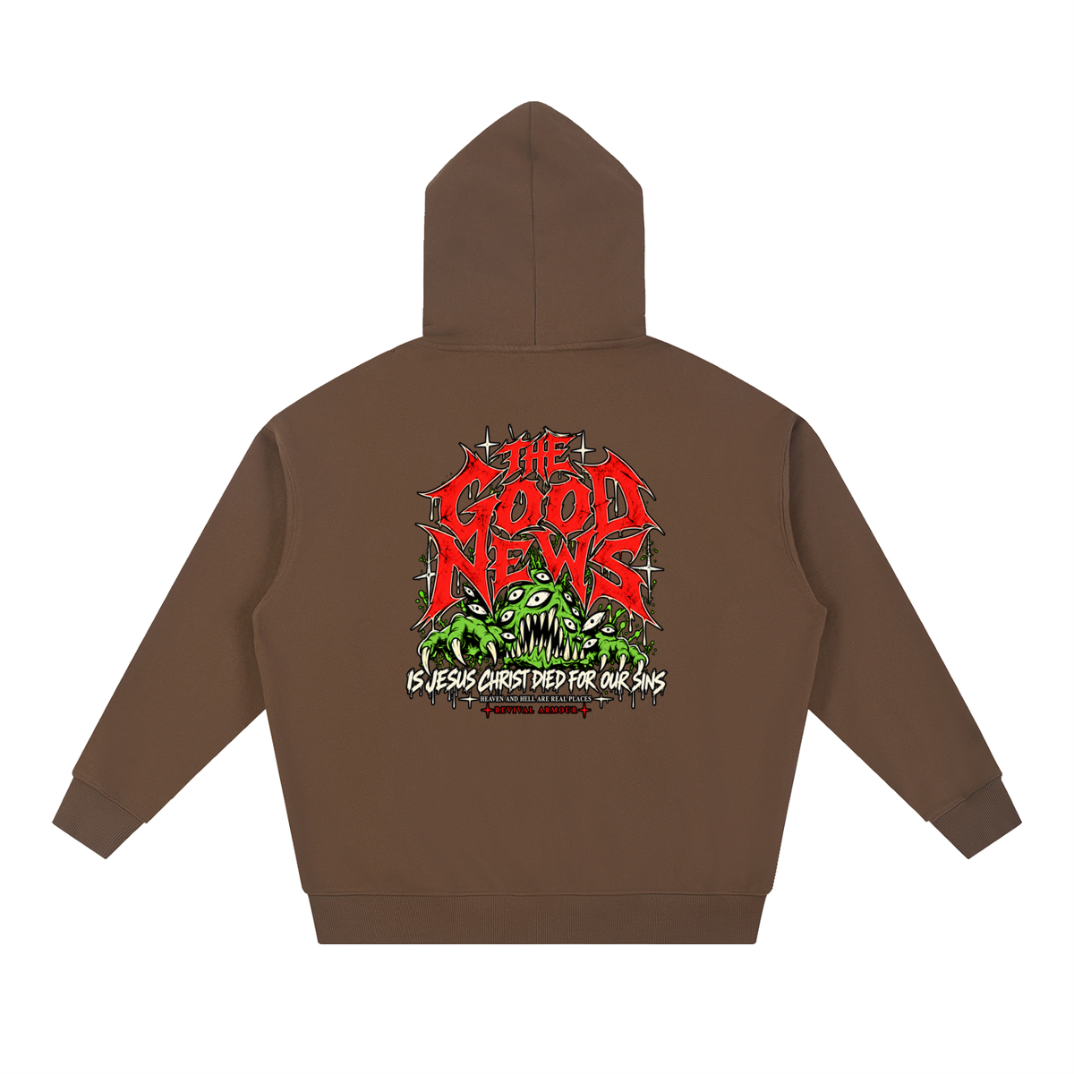 ACCORDING TO 1 CORINTHIANS 15:1-4 NLT THE GOOD NEWS IS JESUS CHRIST DIED FOR OUR SINS HEAVEN AND HELL ARE REAL PLACES Hoodie