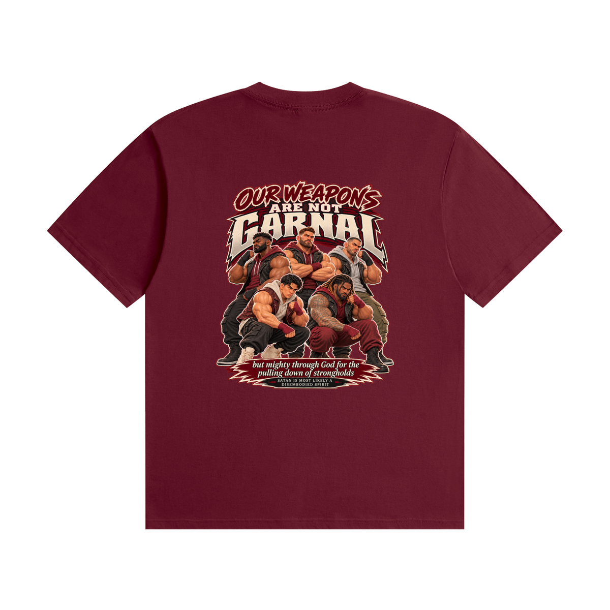 HUMANS ARE STUPID (Jeremiah 4:22) OUR WEAPONS ARE NOT CARNAL but mighty through God for the pulling down of strongholds SATAN IS MOST LIKELY A DISEMBODIED SPIRIT T-Shirt