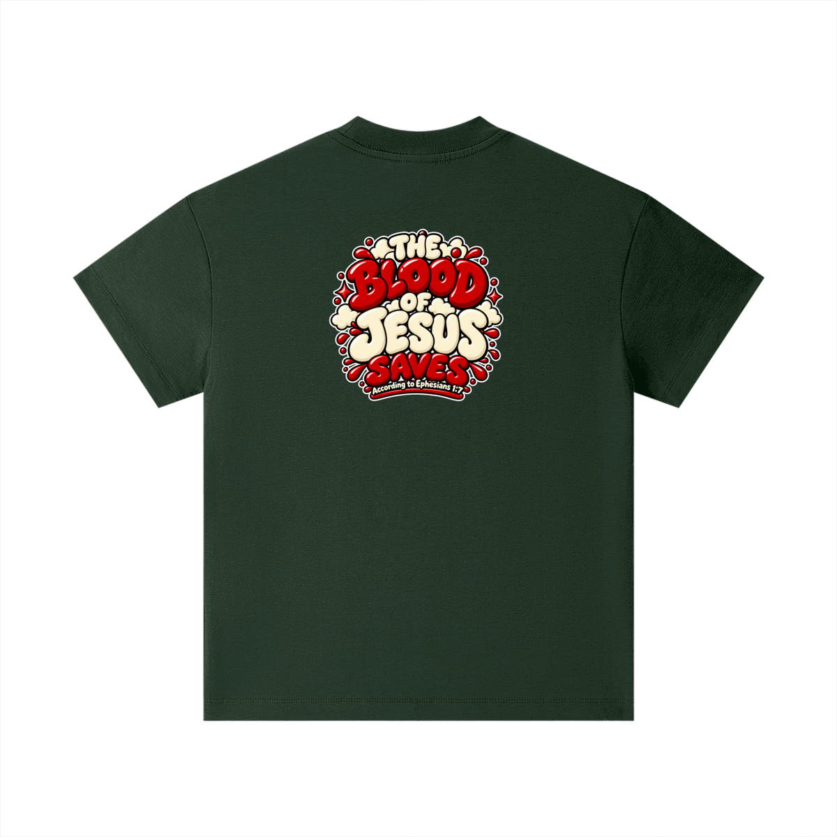 THE BLOOD OF JESUS SAVES ACCORDING TO EPHESIANS 1:7 Kids T-Shirt