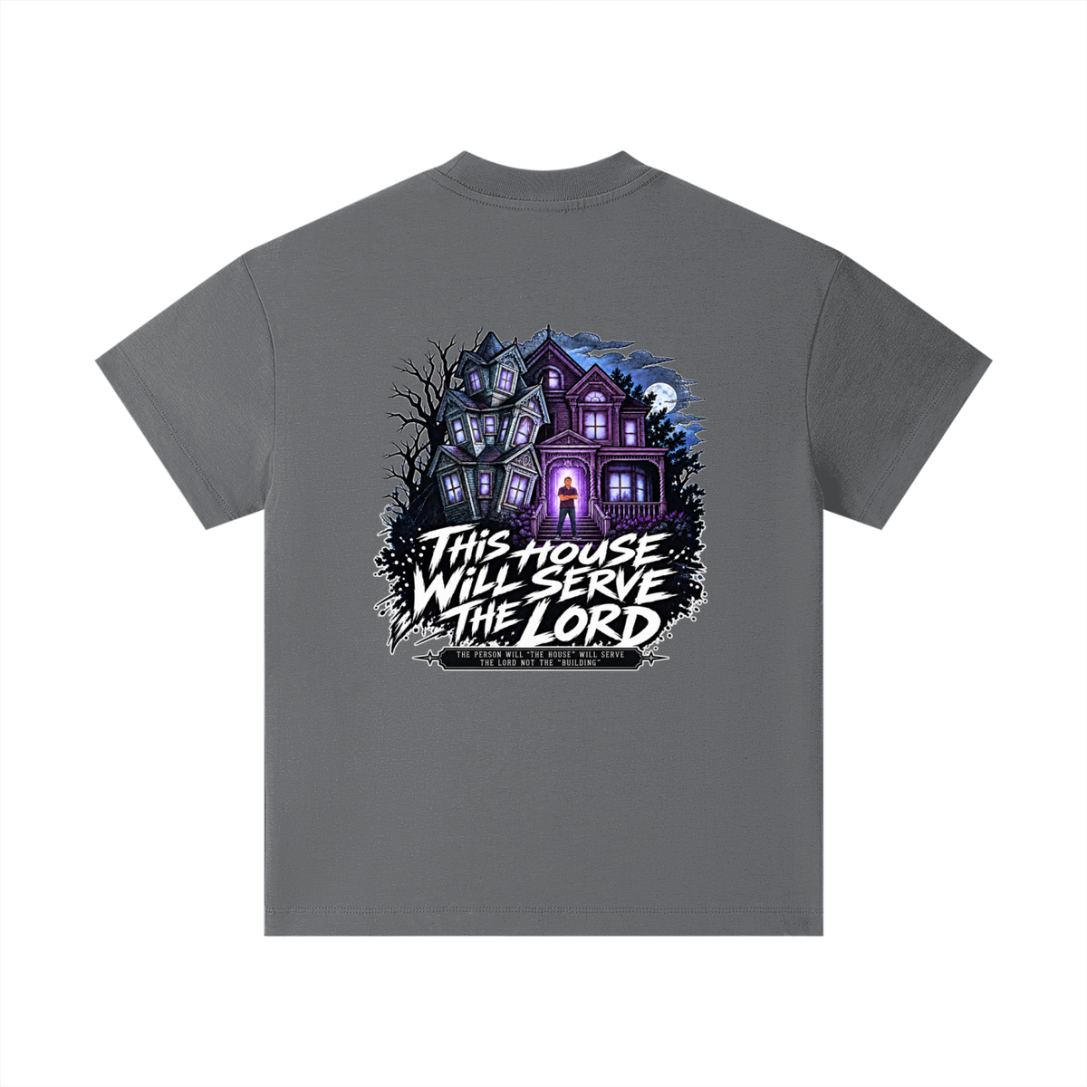 JESUS IS LORD ACCORDING TO JOHN 10:30 THIS HOUSE WiLL SERVE THE LORD THE PERSON WILL "THE HOUSE" WILL SERVE THE LORD NOT THE "BUILDING" Kids T-Shirt