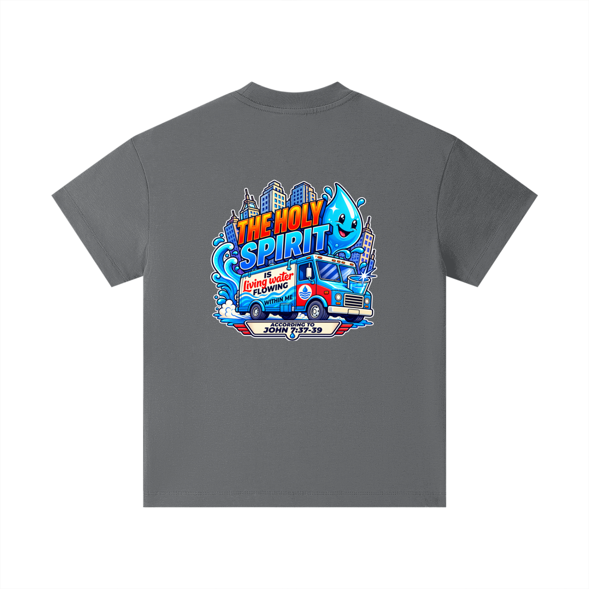 THE HOLY SPIRIT IS LIVING WATER FLOWING WITHIN ME ACCORDING TO JOHN 7:37-39 Kids T-Shirt