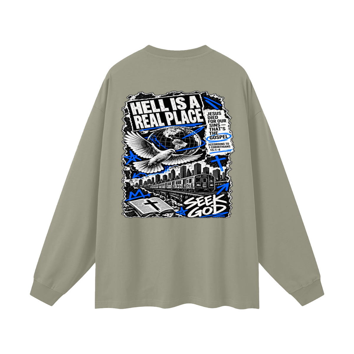 FISH FOR PEOPLE THAT'S A metaphor AND YOU COULD LEARN HOW TO CAST OUT DEMONS ON MICHAELJPHELPS.COM Long Sleeve T-Shirt