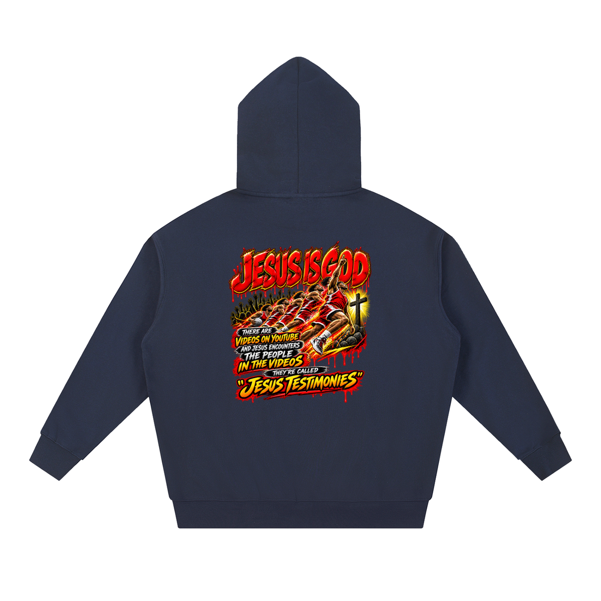 DEPENDENT ON JESUS CHRIST REVIVAL ARMOUR JESUS IS GOD THERE ARE VIDEOS ON YOUTUBE AND JESUS ENCOUNTERS THE PEOPLE IN THE VIDEOS THEY'RE CALLED "JESUS TESTIMONIES" Hoodie