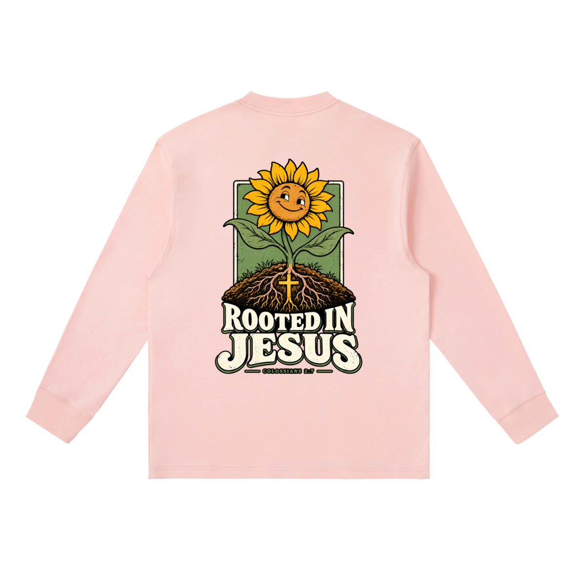 Rooted in Jesus Long-Sleeve T-Shirt