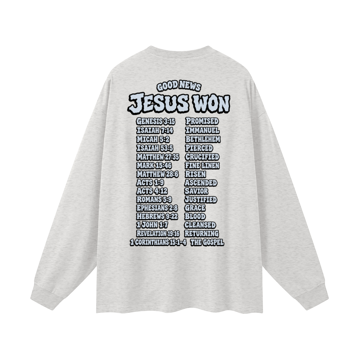 Jesus Won Long Sleeve T-Shirt