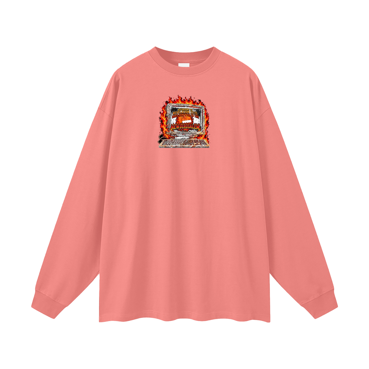 ACCORDING TO REVELATION 22:15, DOGS DON'T GO TO THE NEW JERUSALEM Long Sleeve T-Shirt