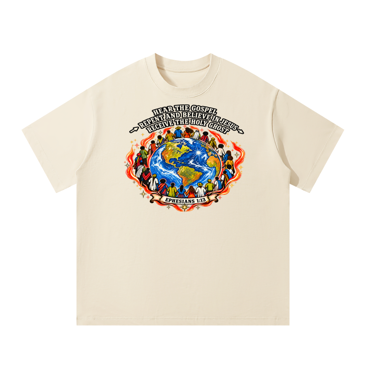 Hear the Gospel > repent and believe in Jesus > Receive the Holy Ghost T-Shirt