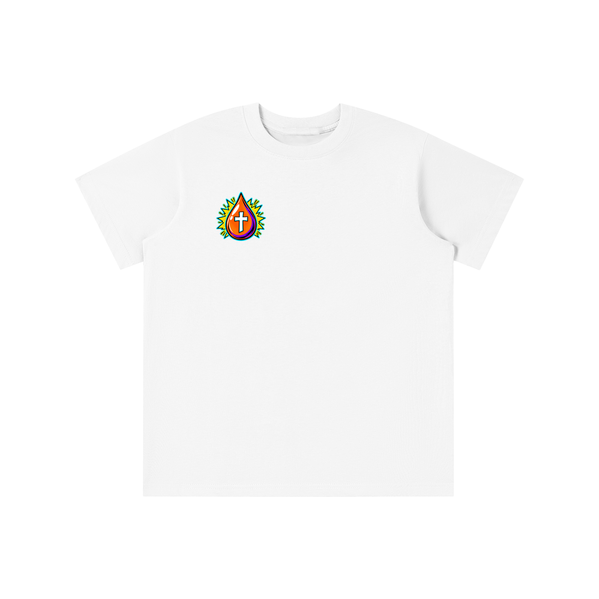 JESUS DIED ONCE BACKED UP BY Romans 6:9-10 youth T-shirt