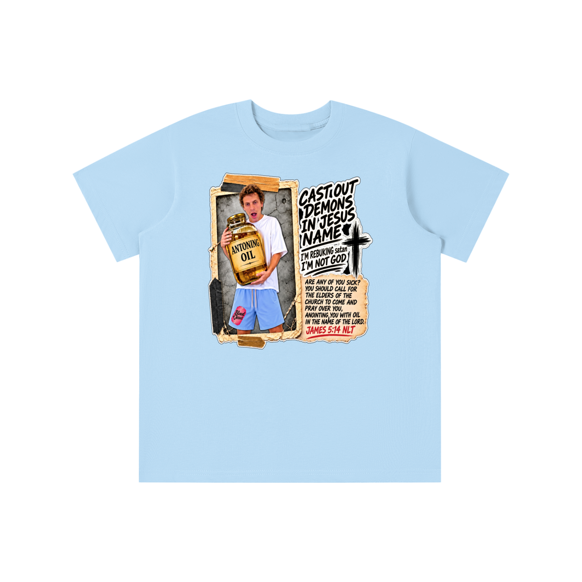 I'M REBUKING satan I'M NOT GOD youth T-shirt