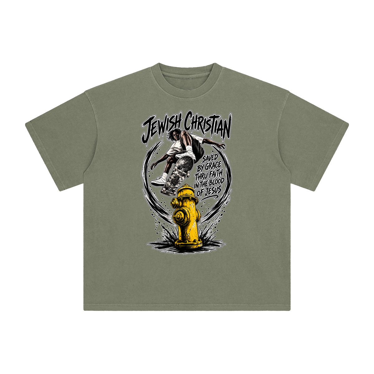 JEWISH CHRISTIAN SAVED BY GRACE THRU FAITH IN THE BLOOD OF JESUS T-Shirt