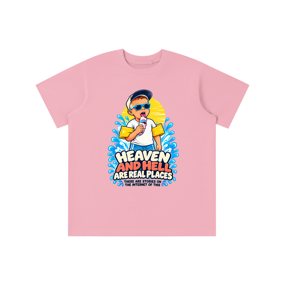 HEAVEN AND HELL ARE REAL PLACES THERE ARE STORIES ON THE INTERNET OF THIS youth T-shirt