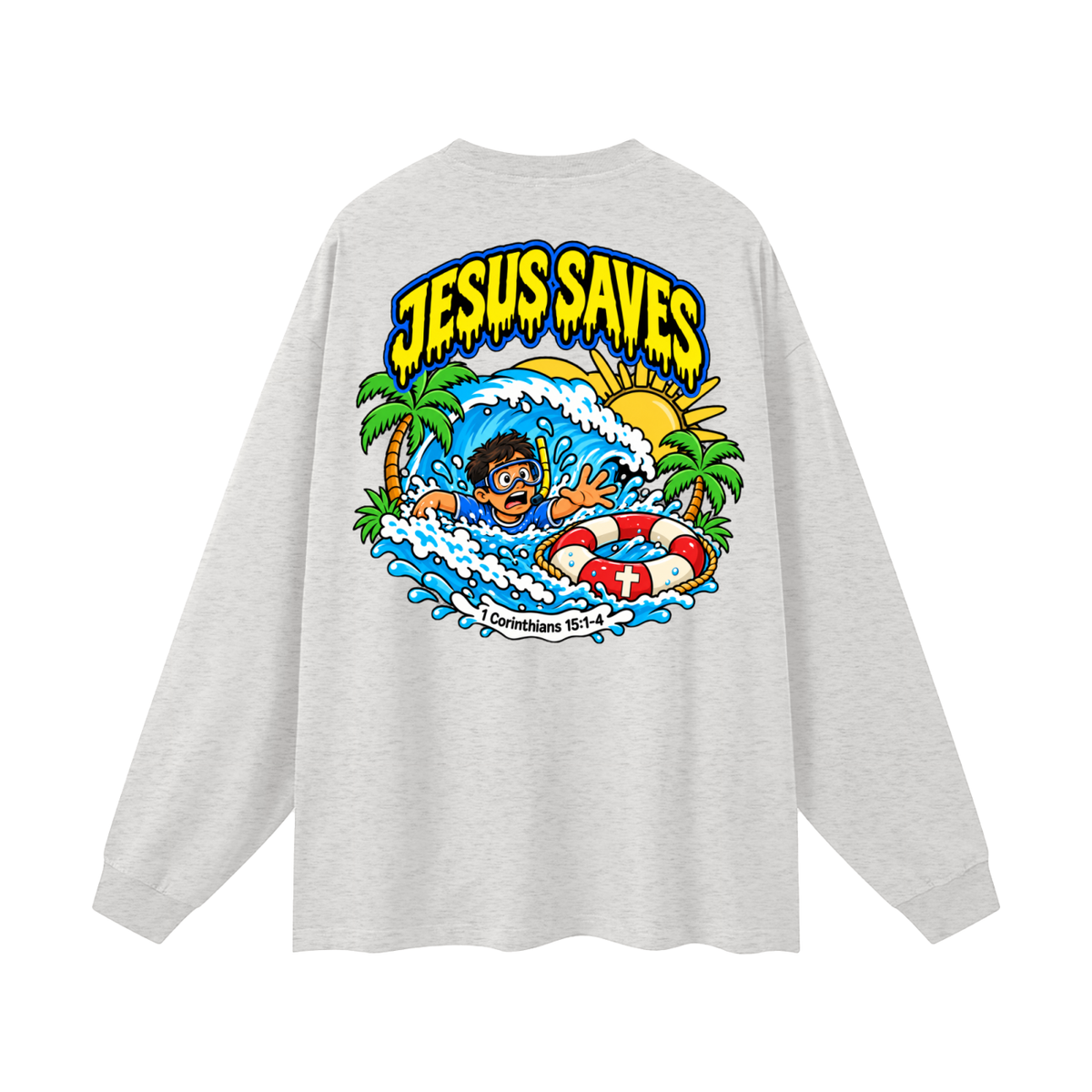 Jesus saves Long Sleeve T-Shirt