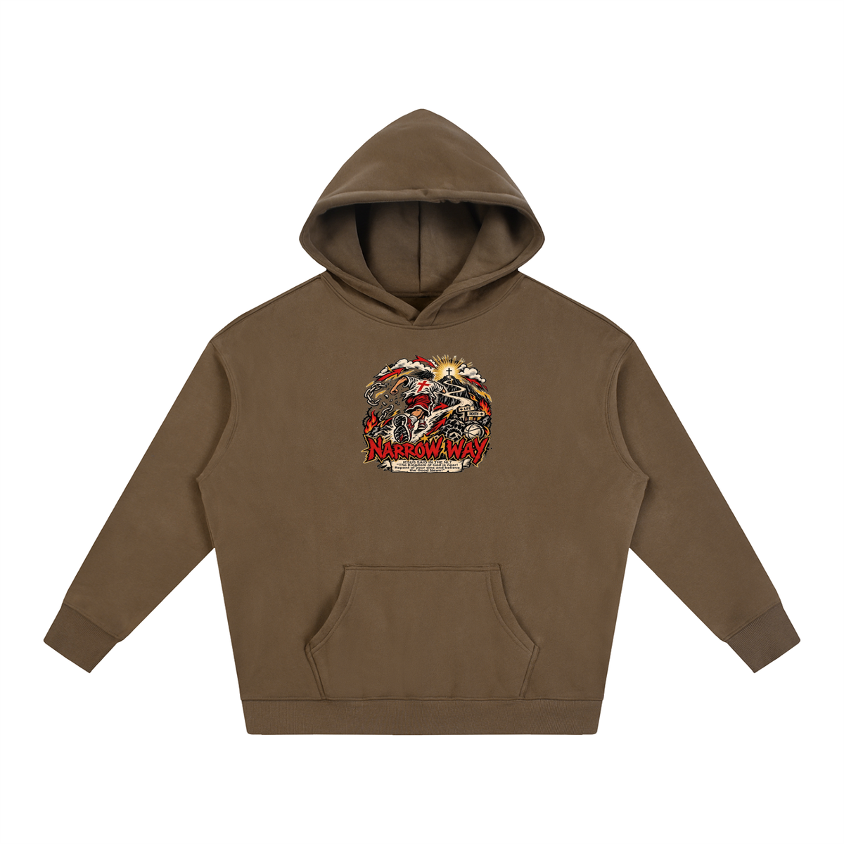 NARROW WAY JESUS SAID IN NLT "The kingdom of God is near! Repent of your sins and believe the Good News!" Hoodie