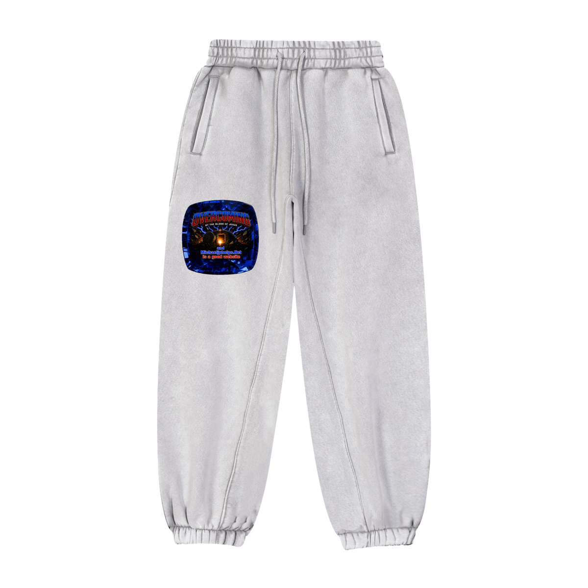 overcoming by the blood of Jesus Sweatpants