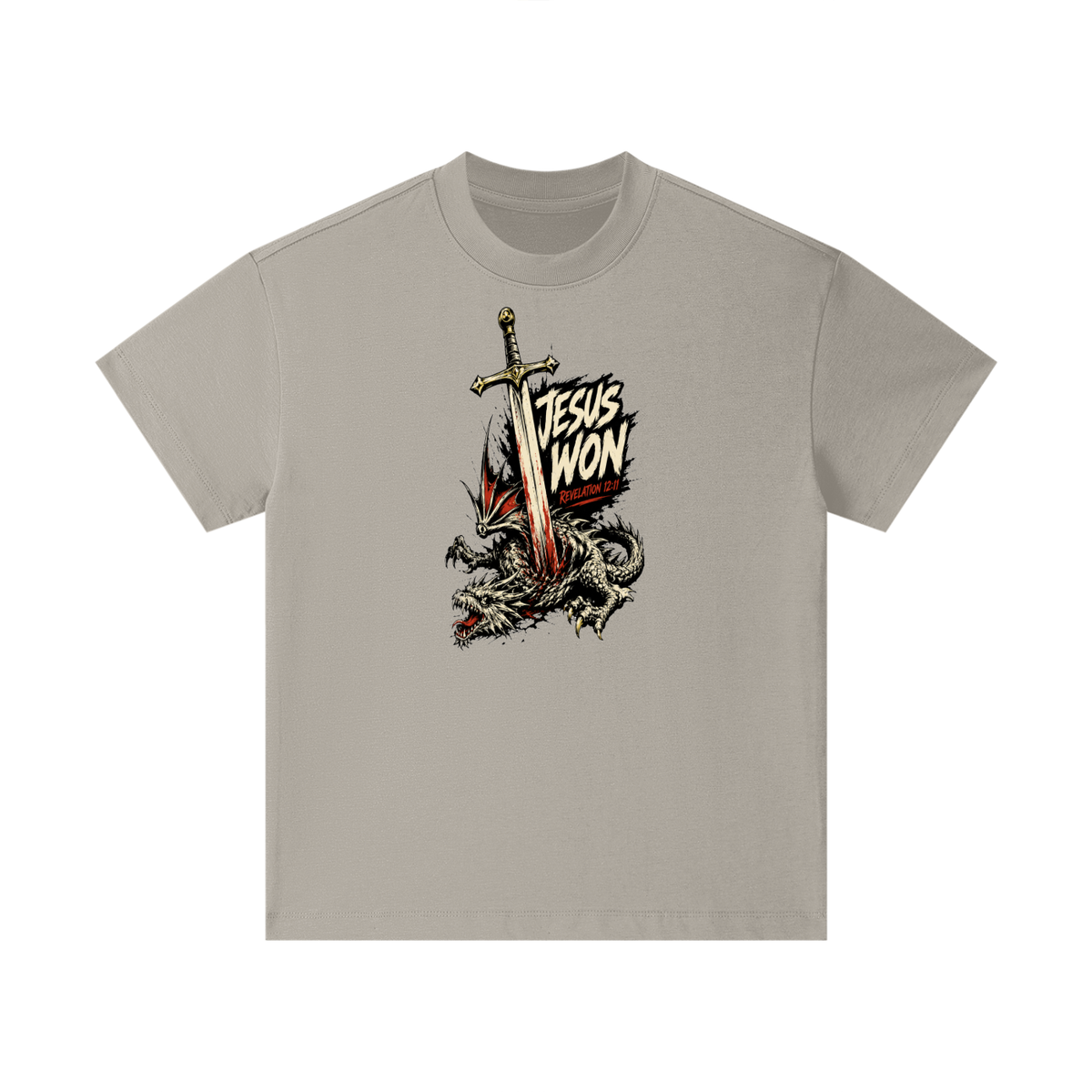 Jesus Won Revelation 12:11 Kids T-Shirt
