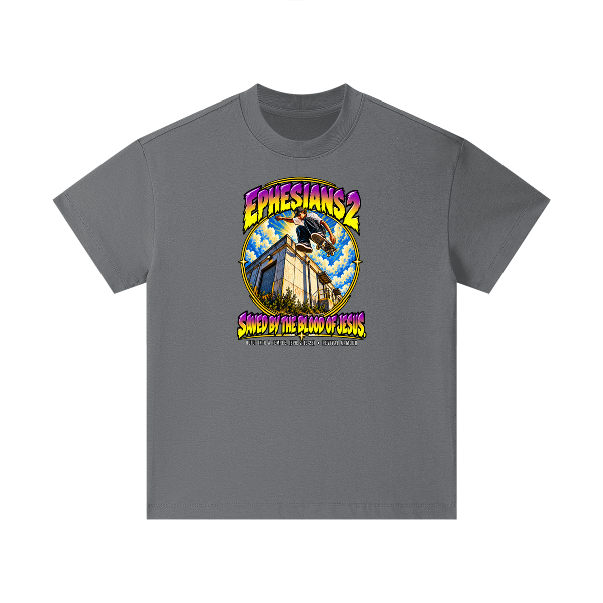 EPHESIANS 2 SAVED BY THE BLOOD OF JESUS BUILT INTO A TEMPLE. (EPH. 2:13-22) Kids T-Shirt