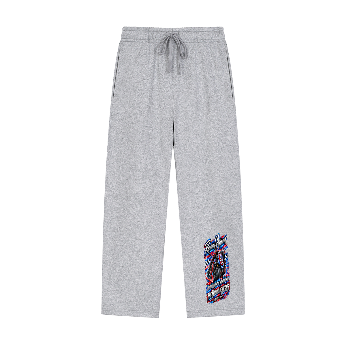 REVIVAL ARMOUR REVIVAL HAPPENS WITH FAITH IN THE BLOOD OF JESUS 1 PETER 1:18-19 Sweatpants