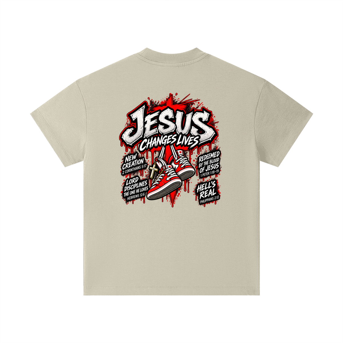 JESUS CHANGES LIVES Kids T-Shirt