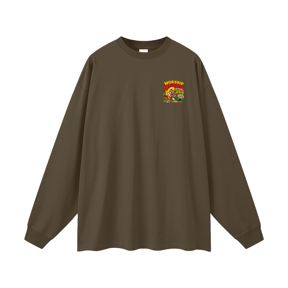 WORSHIP JESUS FOR EXAMPLE THANK YOU JESUS FOR THE BLOOD HALLELUJAH Long Sleeve T-Shirt
