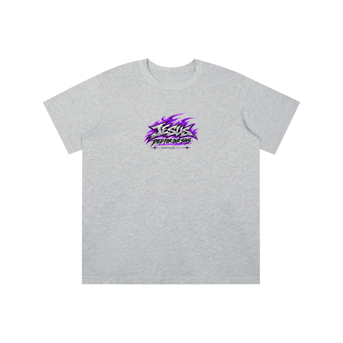 JESUS DIED FOR OUR SINS 1 CORINTHIANS 15:1-4 youth T-shirt
