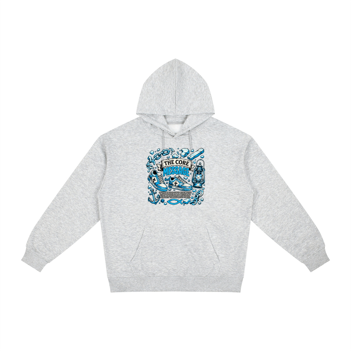 the core message of the bible is God's redemptive story of saving and restoring humanity through Jesus Christ. Hoodie