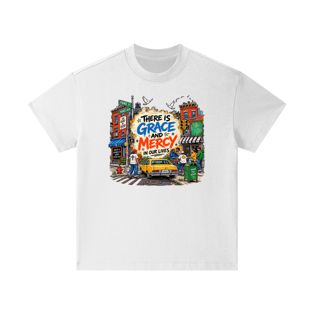 THERE IS GRACE AND MERCY IN OUR LIVES THANK YOU JESUS Kids T-Shirt