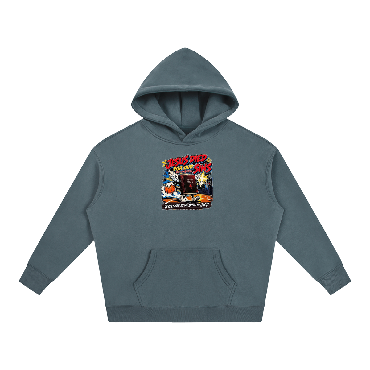 Jesus died for our sins that's the gospel redeemed by the blood of Jesus 1 Corinthians 15:1-3 . 1 John 1:7 Hoodie