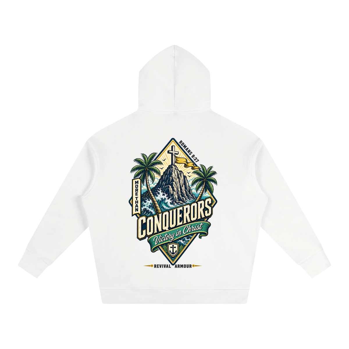 More than conquerors victory in Christ Hoodie