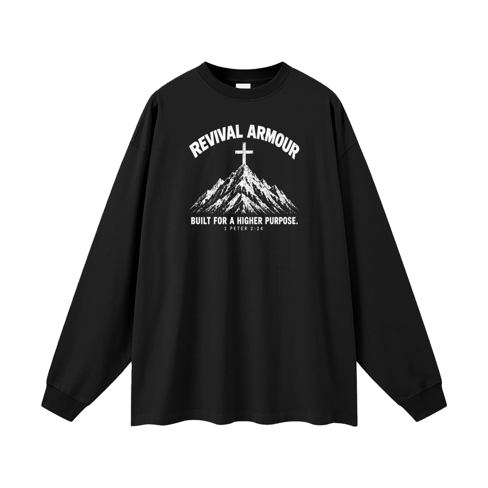 REVIVAL ARMOUR BUILT FOR A HIGHER PURPOSE. 1 PETER 2:24 Long Sleeve T-Shirt