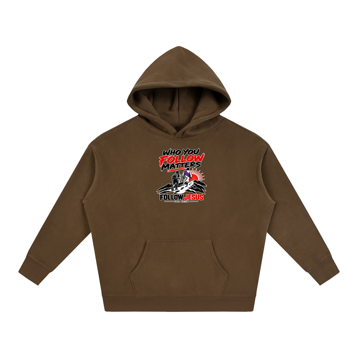 WHO FOLLOW MATTERS FOLLOW JESUS - JOHN 12:26 - Hoodie
