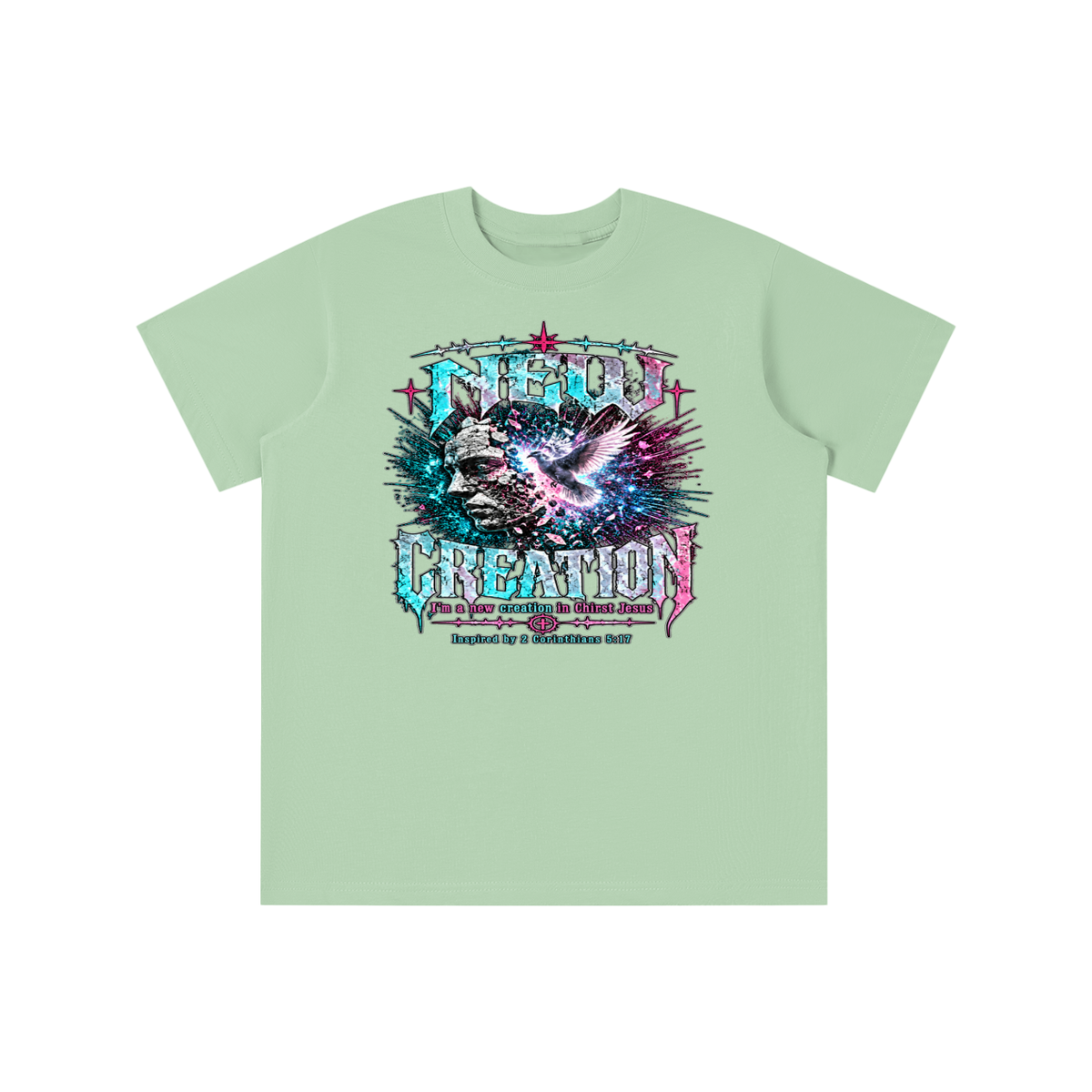 NEW CREATION I'm a new creation in Chirst Jesus Inspired by 2 Corinthians 5:17 youth T-shirt