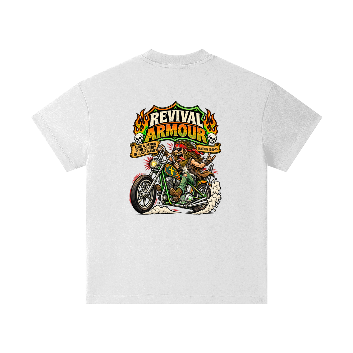 REVIVAL ARMOUR SEND A DEMON TO THE DESERT IN JESUS NAME [MATTHEW 12:43-45] Kids T-Shirt