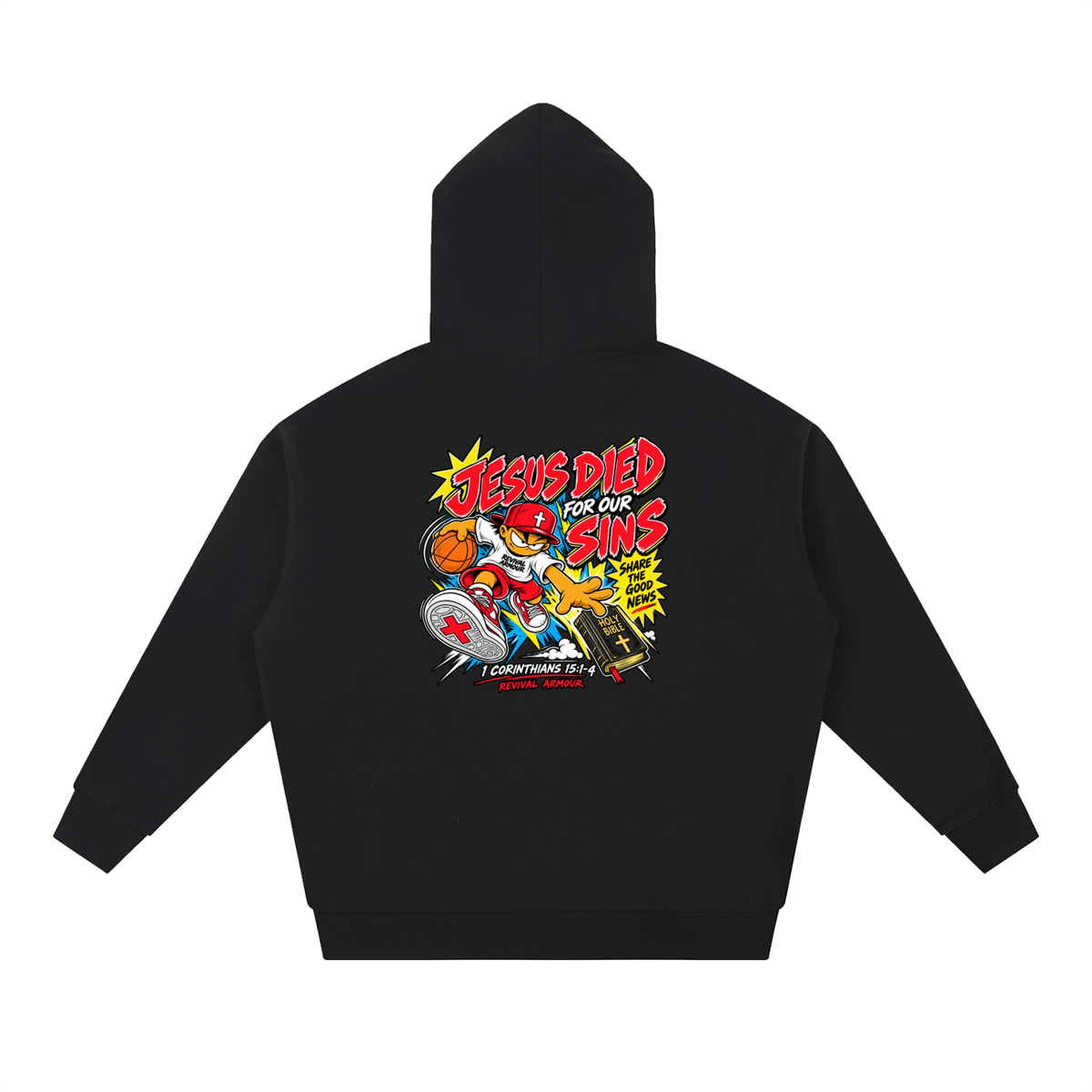 REVIVAL EST. 2026 ARMOUR JESUS DIED FOR OUR SINS Hoodie