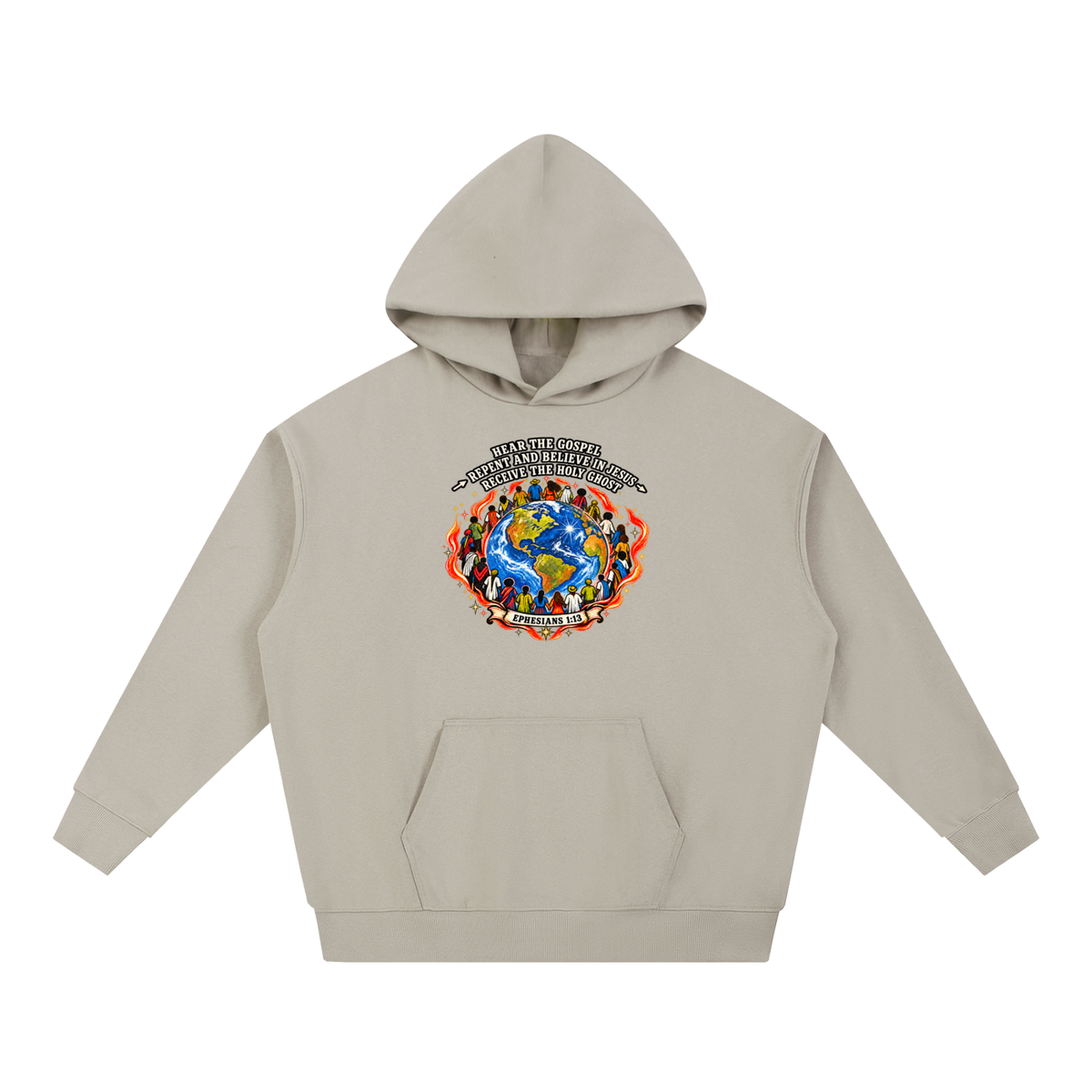 Hear the Gospel > repent and believe in Jesus > Receive the Holy Ghost Hoodie