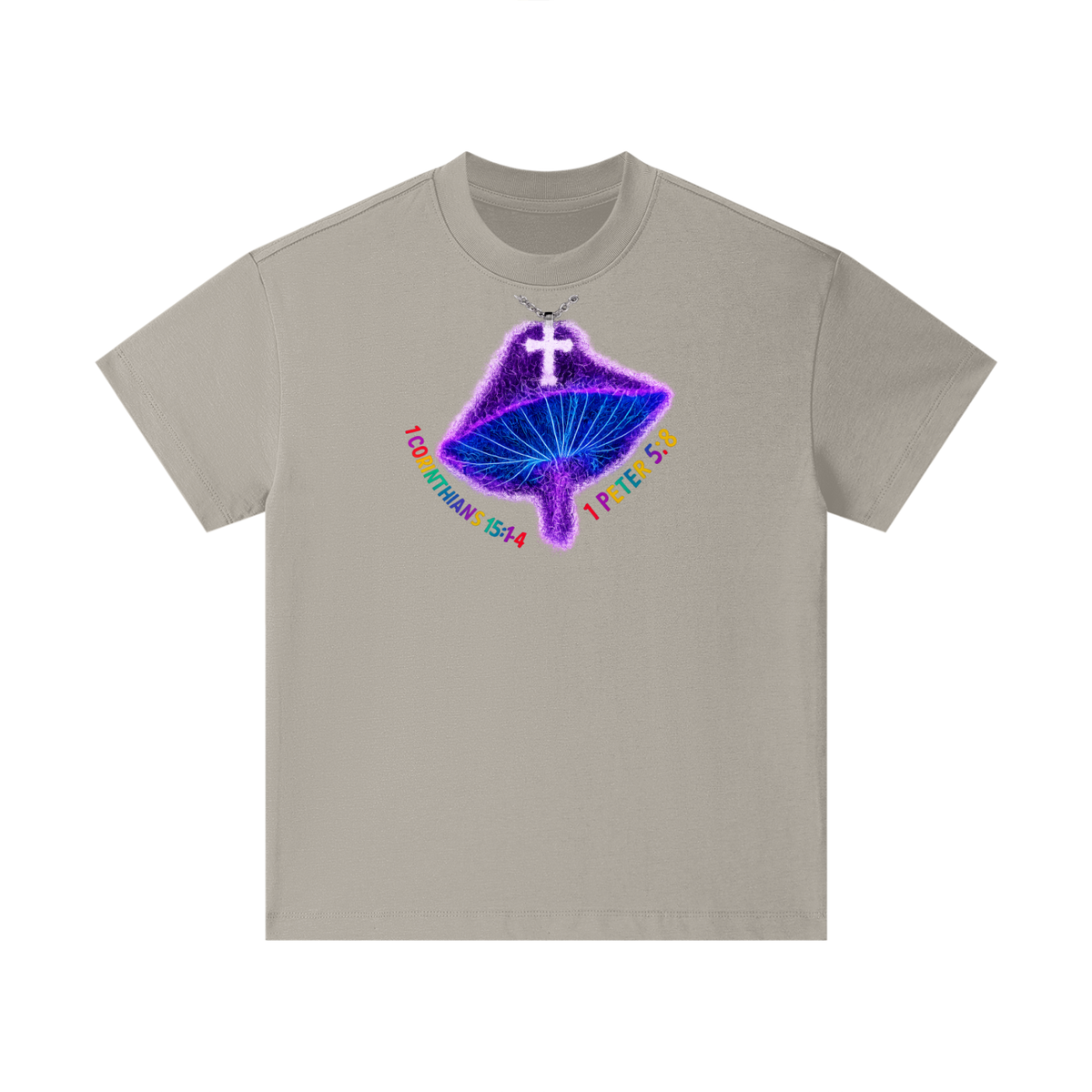 1 Corinthians 15:1-4 1 Peter 5:8 Kids T-Shirt