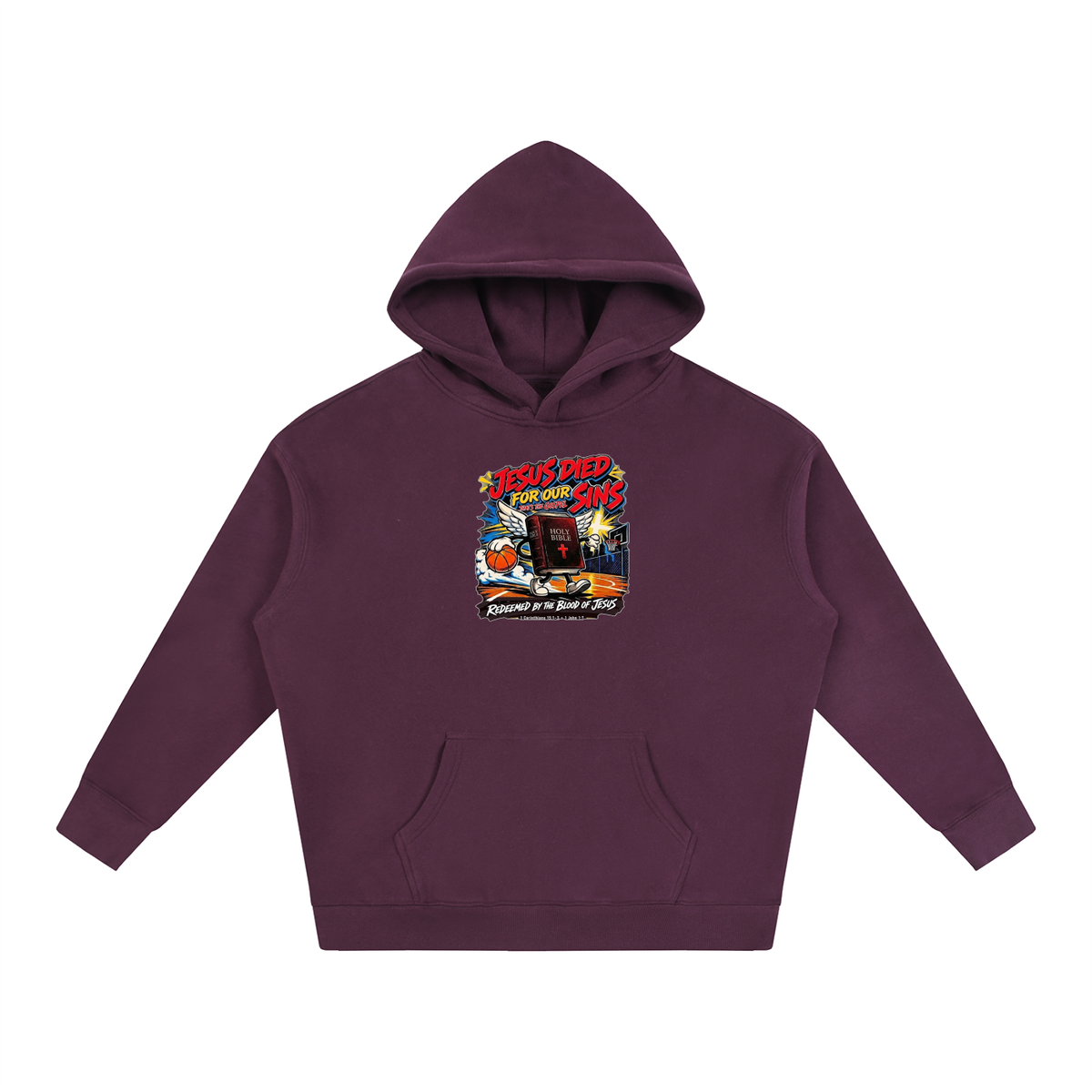 Jesus died for our sins that's the gospel redeemed by the blood of Jesus 1 Corinthians 15:1-3 . 1 John 1:7 Hoodie