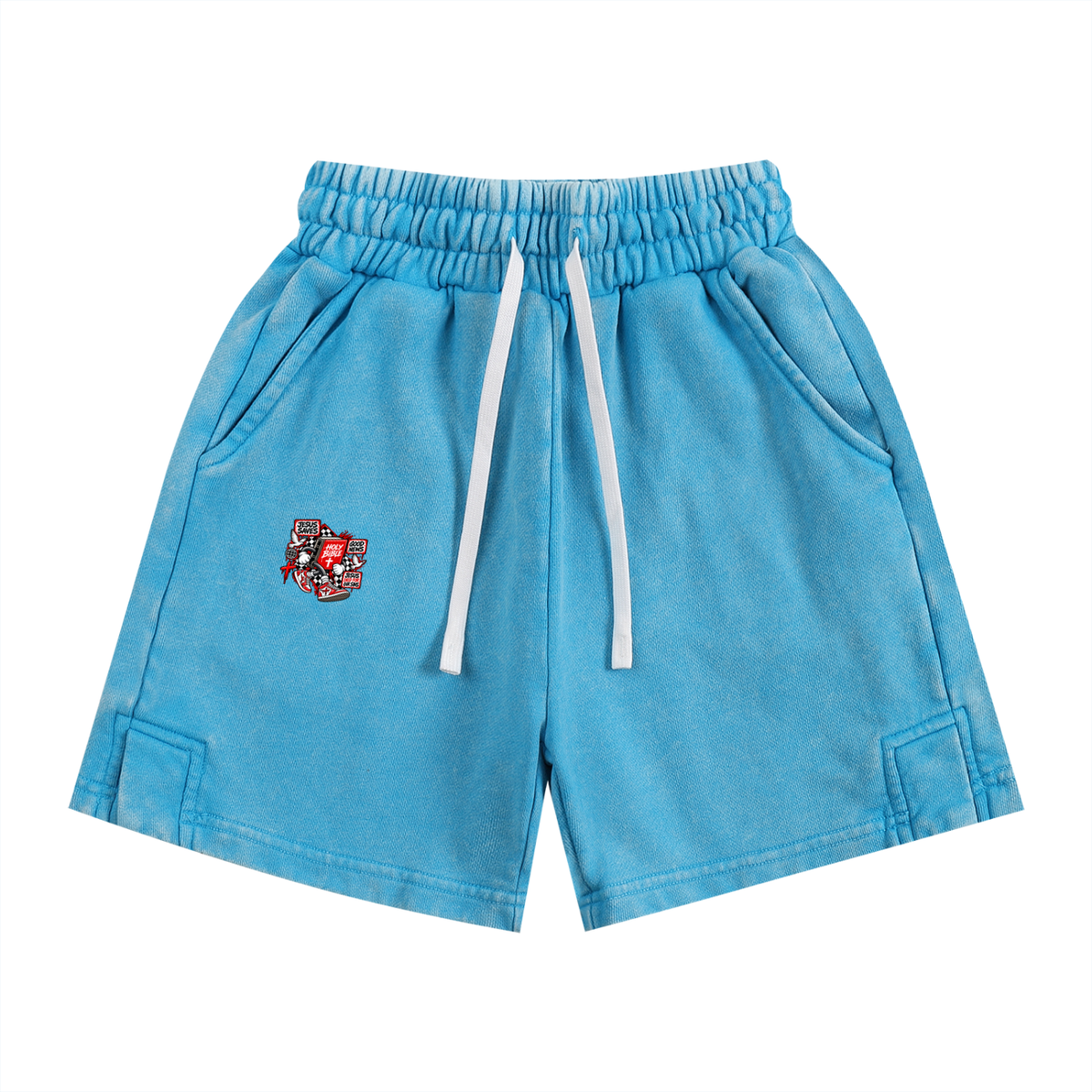 Jesus Saves Holy Bible Good News Jesus Died For Our Sins Kids' Shorts