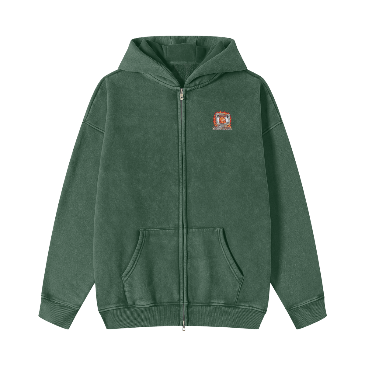 DOGS DON'T GO TO THE NEW JERUSALEM ACCORDING TO REVELATION 22:15 Zip-Up Hoodie Jacket