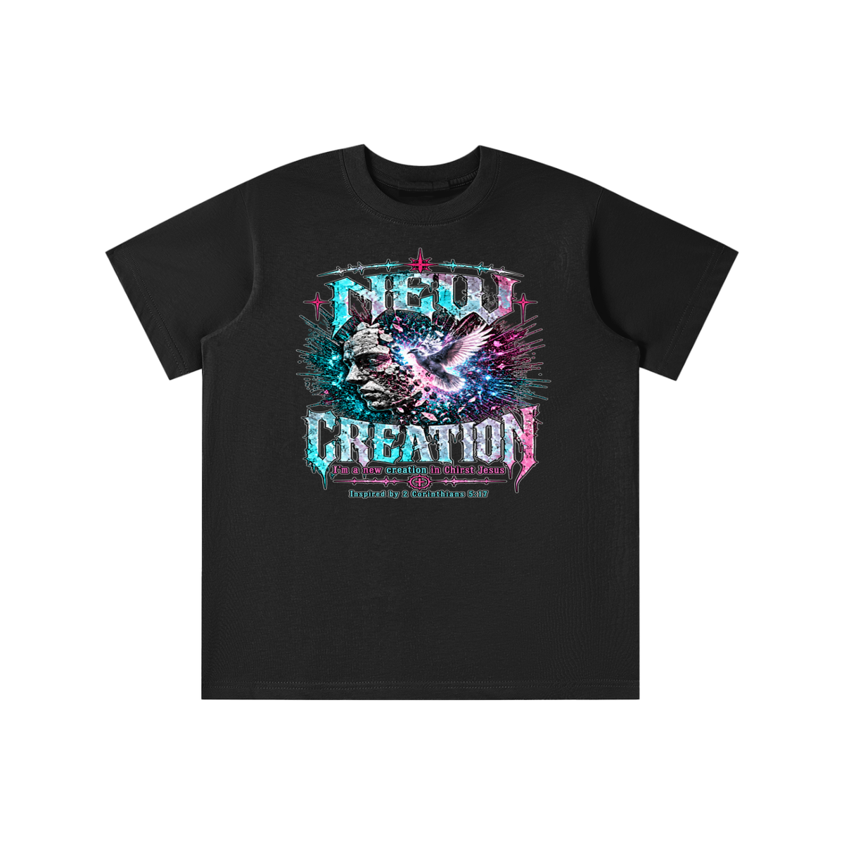 NEW CREATION I'm a new creation in Chirst Jesus Inspired by 2 Corinthians 5:17 youth T-shirt