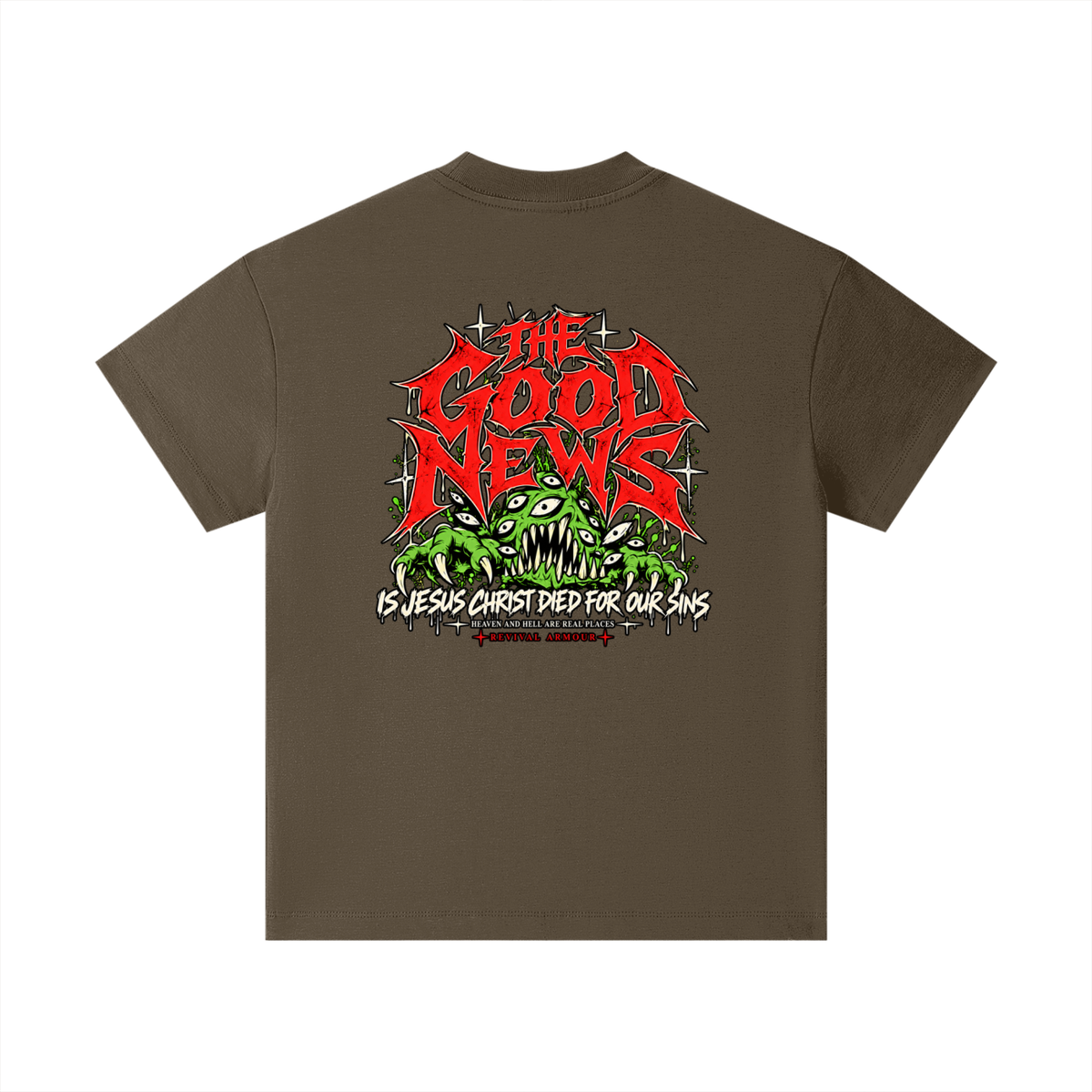 ACCORDING TO 1 CORINTHIANS 15:1-4 NLT THE GOOD NEWS IS JESUS CHRIST DIED FOR OUR SINS HEAVEN AND HELL ARE REAL PLACES Kids T-Shirt