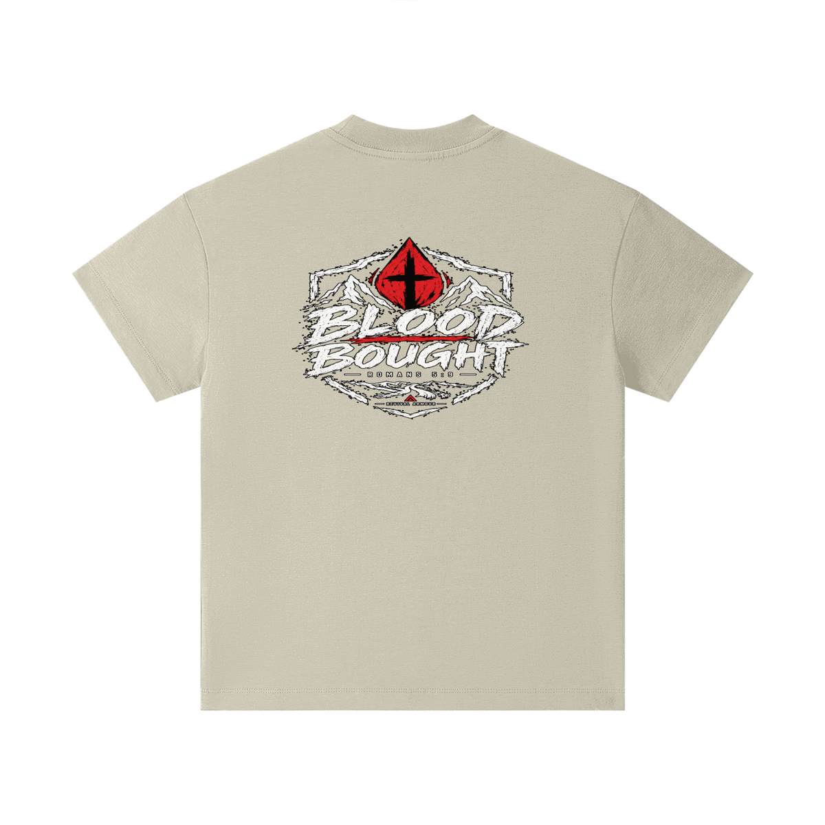 BLOOD BOUGHT - ROMANS 5:9 - Kids T-Shirt
