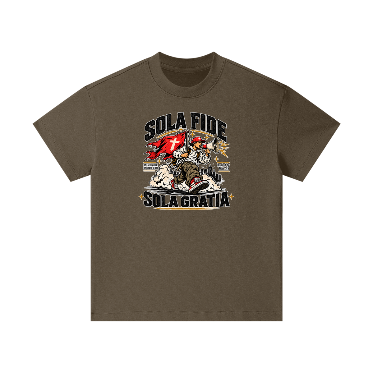 "Sola Fide / Sola Gratia" – Latin for "Faith Alone / Grace Alone." Kids T-Shirt