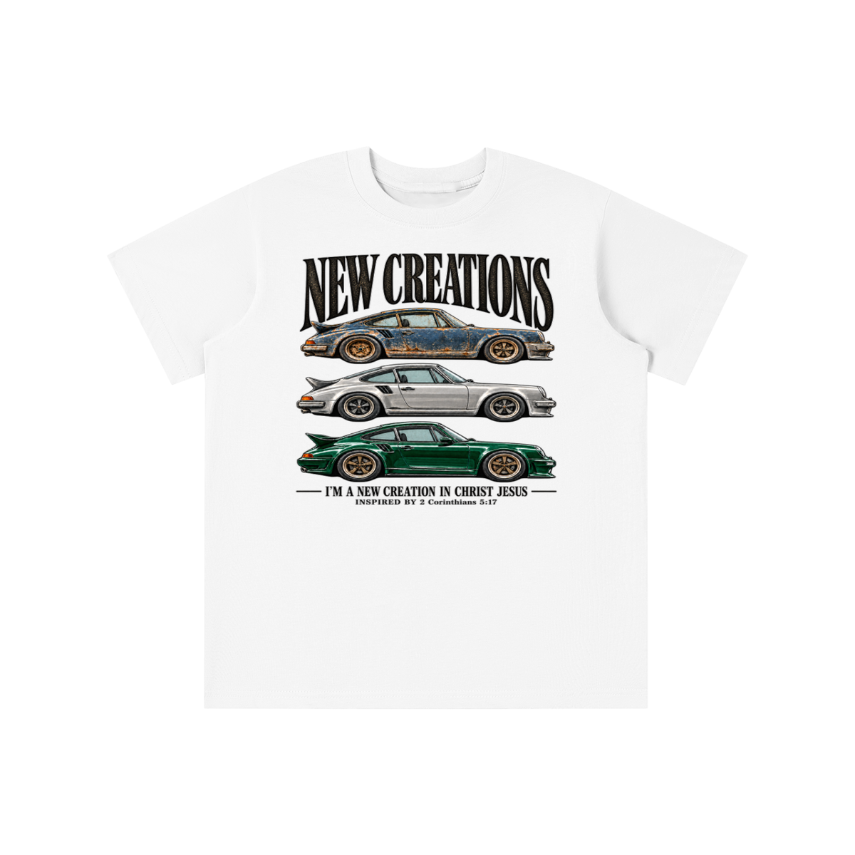 NEW CREATIONS I'M A NEW CREATION IN CHRIST JESUS INSPIRED BY 2 Corinthians 5:17 youth T-shirt