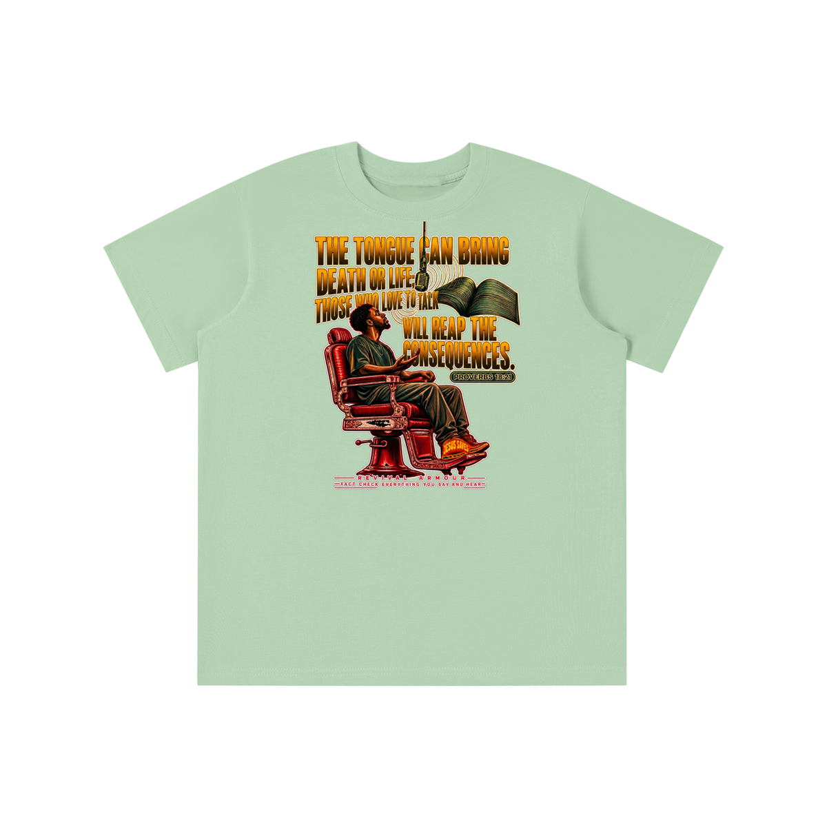 PROVERBS 18:21 NLT youth T-shirt