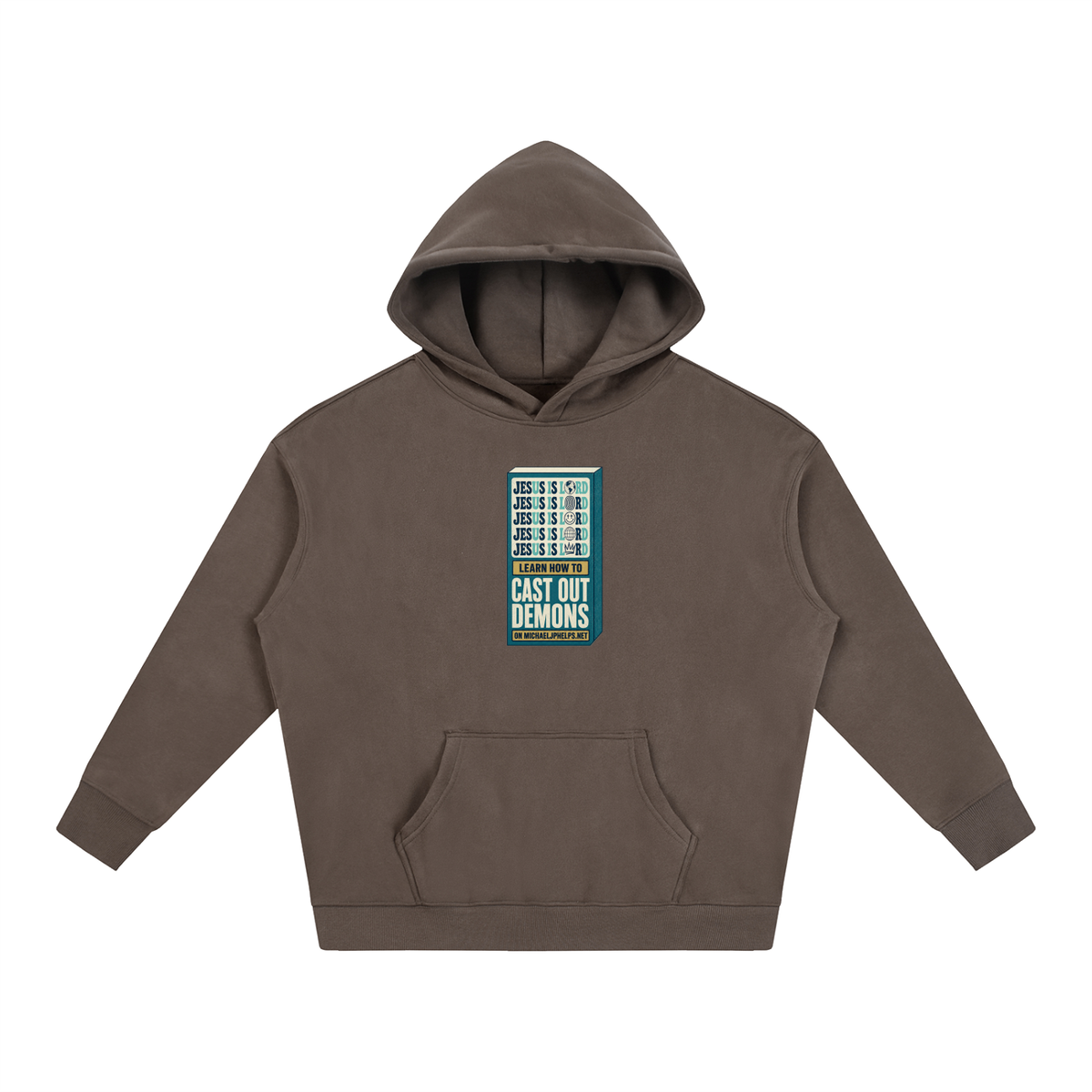 Jesus is Lord 5x Learn how to cast out demons on MICHAELJPHELPS.NET Hoodie