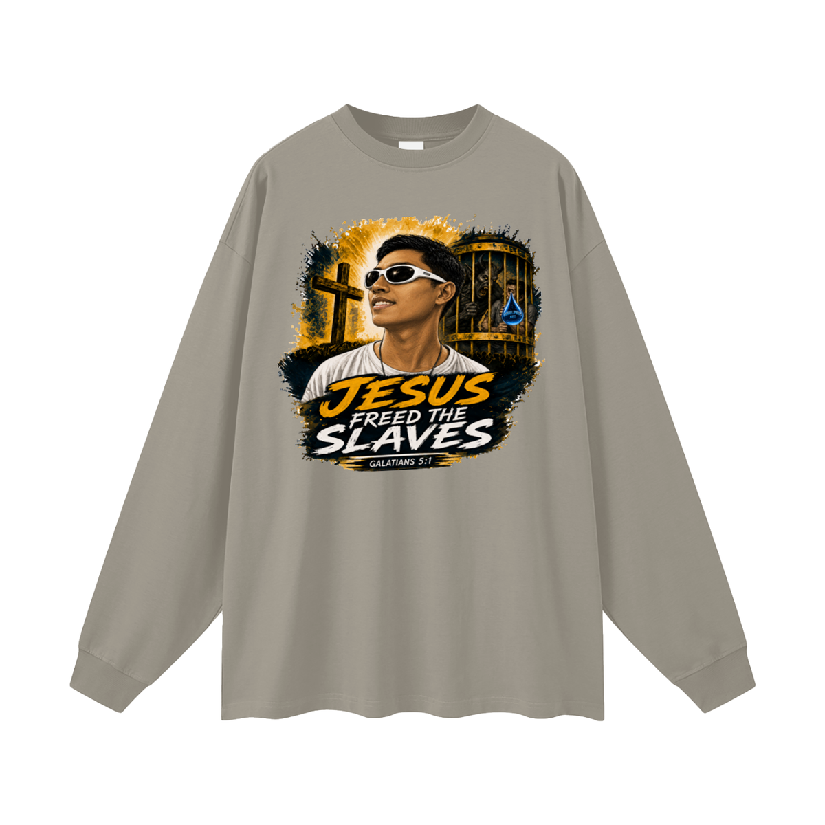 Jesus freed the slaves Long Sleeve T-Shirt