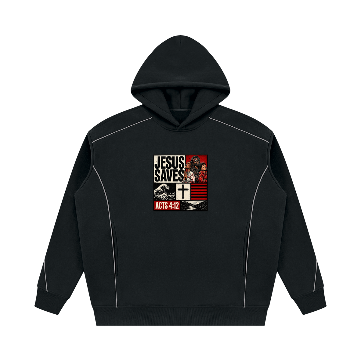 Jesus Saves Acts 4:12 Hoodie