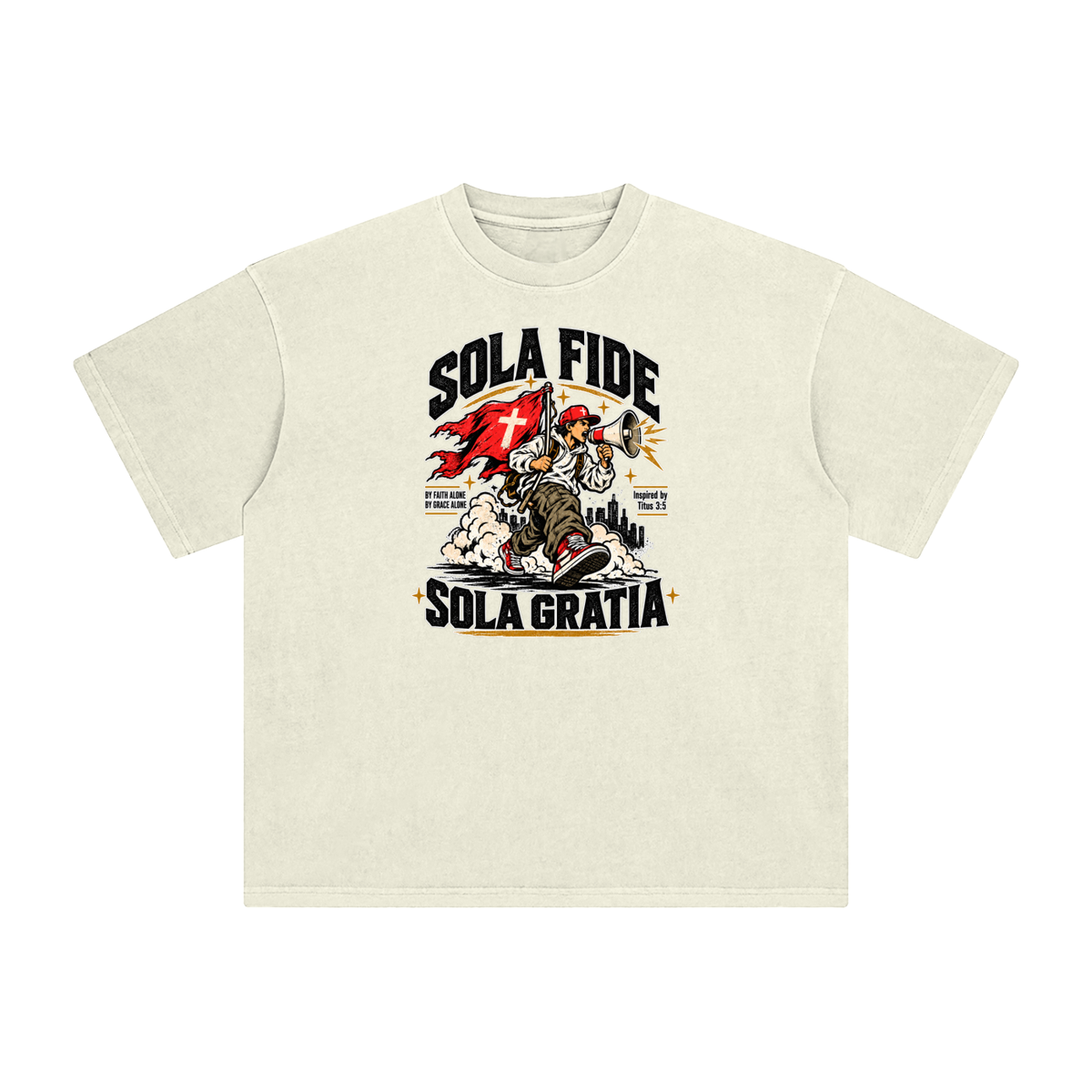 "Sola Fide / Sola Gratia" – Latin for "Faith Alone / Grace Alone." T-Shirt